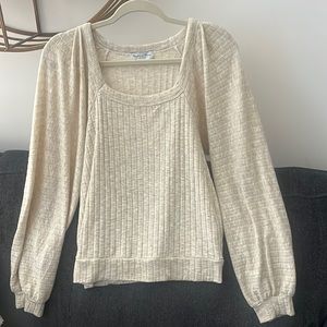 Michael Stars for EVEREVE “Polly Square Neck Top” size small